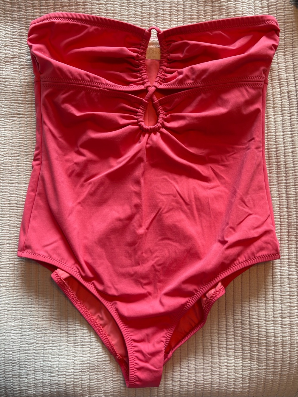 Ulla Johnson Monterey Maillot Strapless One Piece Swimsuit S